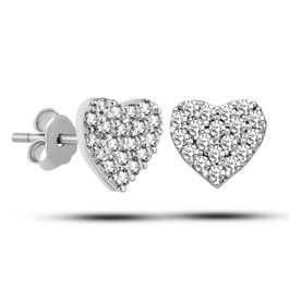Heliophilia Silver Pendientes de Plata de Ley 925 de Botón NRZ99405